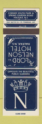 Matchbook Cover - Lord Nelson Hotel Halifax NS