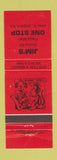 Matchbook Cover - Jim's One Stop Antigonish NS RED