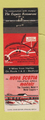 Matchbook Cover - Motels Halifax NS