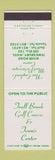 Matchbook Cover - Trull Brook Golf Course Tennis Center Tewksbury MA