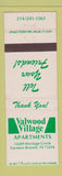 Matchbook Cover - Valwood Village Apartments Farmers Branch TX