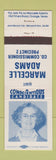 Matchbook Cover - Marcelle Adams County Commissioner Election Orange TX