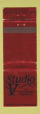 Matchbook Cover - Studio V Brownsville TX bar? WEAR