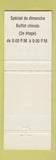 Matchbook Cover - La Maison Du Steak Chanteclair Chinese St Hyacinthe QC