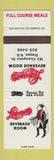 Matchbook Cover - Lafayette Beverage Room Dieppe NB