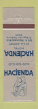 Matchbook Cover - Hacienda Hotel El Segundo CA WEAR