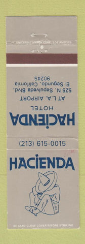 Matchbook Cover - Hacienda Hotel El Segundo CA WEAR