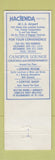 Matchbook Cover - Hacienda Hotel El Segundo CA WEAR
