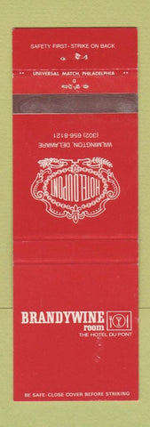 Matchbook Cover - Hotel DuPont Wilmington DE Brandwine Room