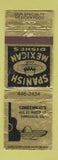 Matchbook Cover - Constancio's Mexican Restaurant Thibodaux LA WORN