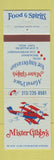 Matchbook Cover - Mister Gibby's Restaurant Flint MI
