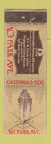 Matchbook Cover - 10 Park Avenue New York City FEDERAL LONG WEAR