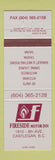 Matchbook Cover - Fireside Motor Inn Castlegar BC