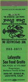 Matchbook Cover - Lafayette Sea Food Grotto CA
