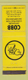 Matchbook Cover - Cobb Offshore Contstruction Morgan City LA