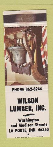 Matchbook Cover - Wilson Lumber La Porte IN WEAR