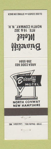 Matchbook Cover - Briarcliff Motel North Conway NH