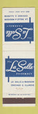 Matchbook Cover - LaSalle Pharmacy Drug Chicago IL