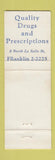 Matchbook Cover - LaSalle Pharmacy Drug Chicago IL