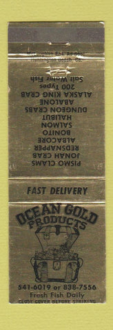 Matchbook Cover - Ocean Gold Products Fish