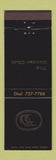 Matchbook Cover - The Center Club