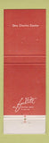 Matchbook Cover - The Center Club