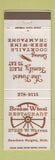 Matchbook Cover - Bronze Wheel Restaurant Dearborn Heights MI