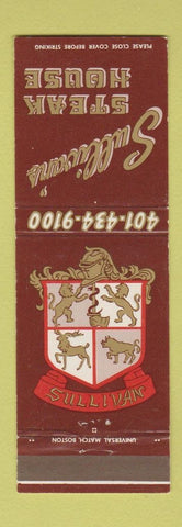 Matchbook Cover - Sullivan's Steak House RI
