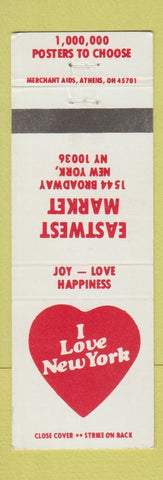 Matchbook Cover - Eastway Market New York City Posters