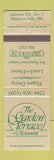 Matchbook Cover - Garden Terrace Restaurant Hampton Falls NH