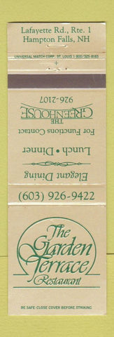Matchbook Cover - Garden Terrace Restaurant Hampton Falls NH