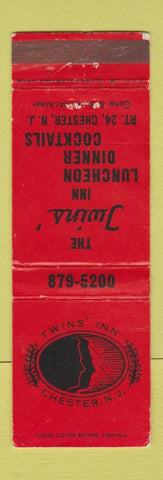 Matchbook Cover - The Twins' Inn Chester NJ WEAR