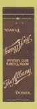 Matchbook Cover - Albany Hotel Denver Colorado