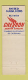 Matchbook Cover - United Airlines Chevron oil gas
