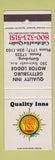 Matchbook Cover - Quality Inn Gettysburg Motor Lodge PA