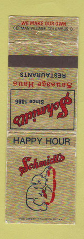 Matchbook Cover - Schmidt's Sausage Haus Columbus OH WEAR