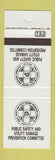 Matchbook Cover - Public Safety Utlity Damange Prevention