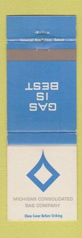 Matchbook Cover - Michigan Consolidated Gas Company MI
