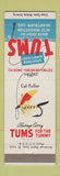Matchbook Cover - Tums Antacid Fly Fishing Col Fuller