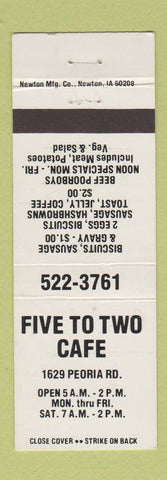 Matchbook Cover - Five to Two Cafe