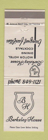 Matchbook Cover - Berkeley House CA WEAR