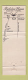 Matchbook Cover - Berkeley House CA WEAR