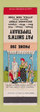 Matchbook Cover - Pat Smith's Tipperary Attica NY low phone # hillbilly
