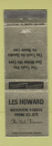Matchbook Cover - Les Howard Side Trimmer Nickerson KS