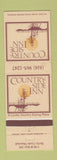 Matchbook Cover - Country Side Inn Battle Creek Marshall MI