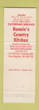 Matchbook Cover - Bonnie's Country Kitchen Southgate MI Christmas