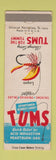 Matchbook Cover - Tums Antacid Fly Fishing Logan WEAR
