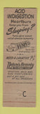 Matchbook Cover - Tums Antacid Fly Fishing Logan WEAR