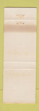 Matchbook Cover - Schaper Bros New Used Tractors Bridgeton NJ ORANGE