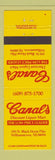 Matchbook Cover - Canal's Liquor Mart Williamstown NJ